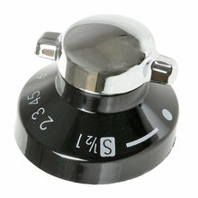 Load image into Gallery viewer, Compatible Gas Oven Knob for Stoves Black & Chrome