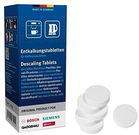 Genuine Bosch Descaling Tablets for Coffee Machines and Kettles (pack of 6)