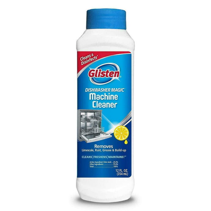 Genuine Glisten Dishwasher Cleaner & Disinfectant Lemon Scent (354ml)