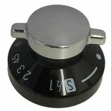 Genuine Stoves Gas Oven Knob Black & Chrome