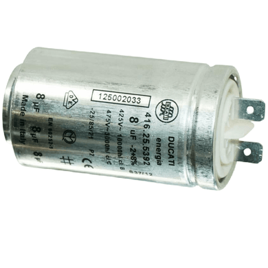 Genuine Zanussi Electrolux Tumble Dryer Capacitor 8uF 125002033 Ducati 416.25.5392