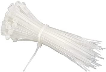 Universal Clear Plastic Cable Ties 300mm x 4.8mm (pack of 100)