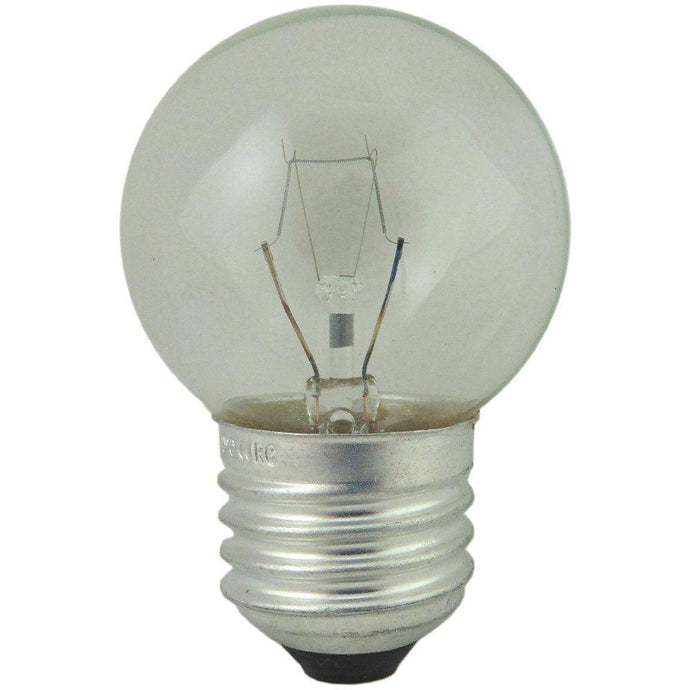 Universal Clear Round Lamp Bulb (240V, 40W, 350lm, ES/E27, 45mm)