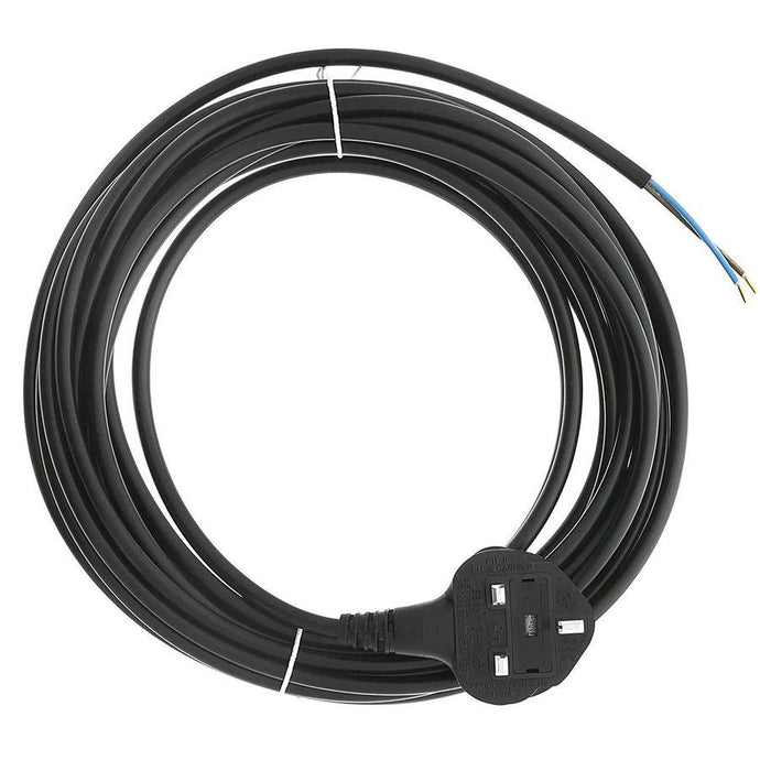Universal Numatic / Oreck Black Vacuum Power Cable (2-Core x 0.75mm, 8.4m)